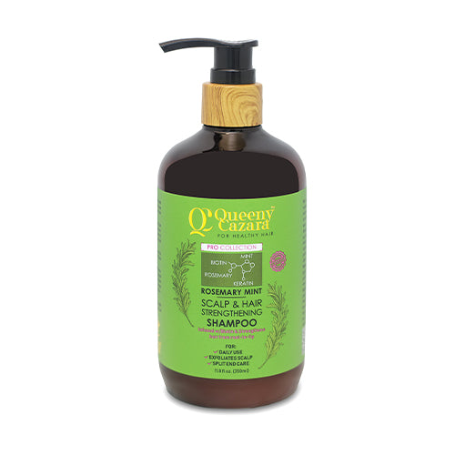 Queeny Cazara Rosemary Mint Scalp & Hair Strengthening Shampoo