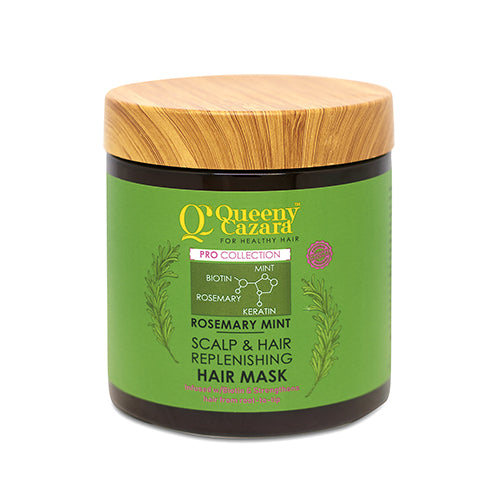 Queeny Cazara Rosemary Mint Scalp & Hair Replenishing Hair Mask